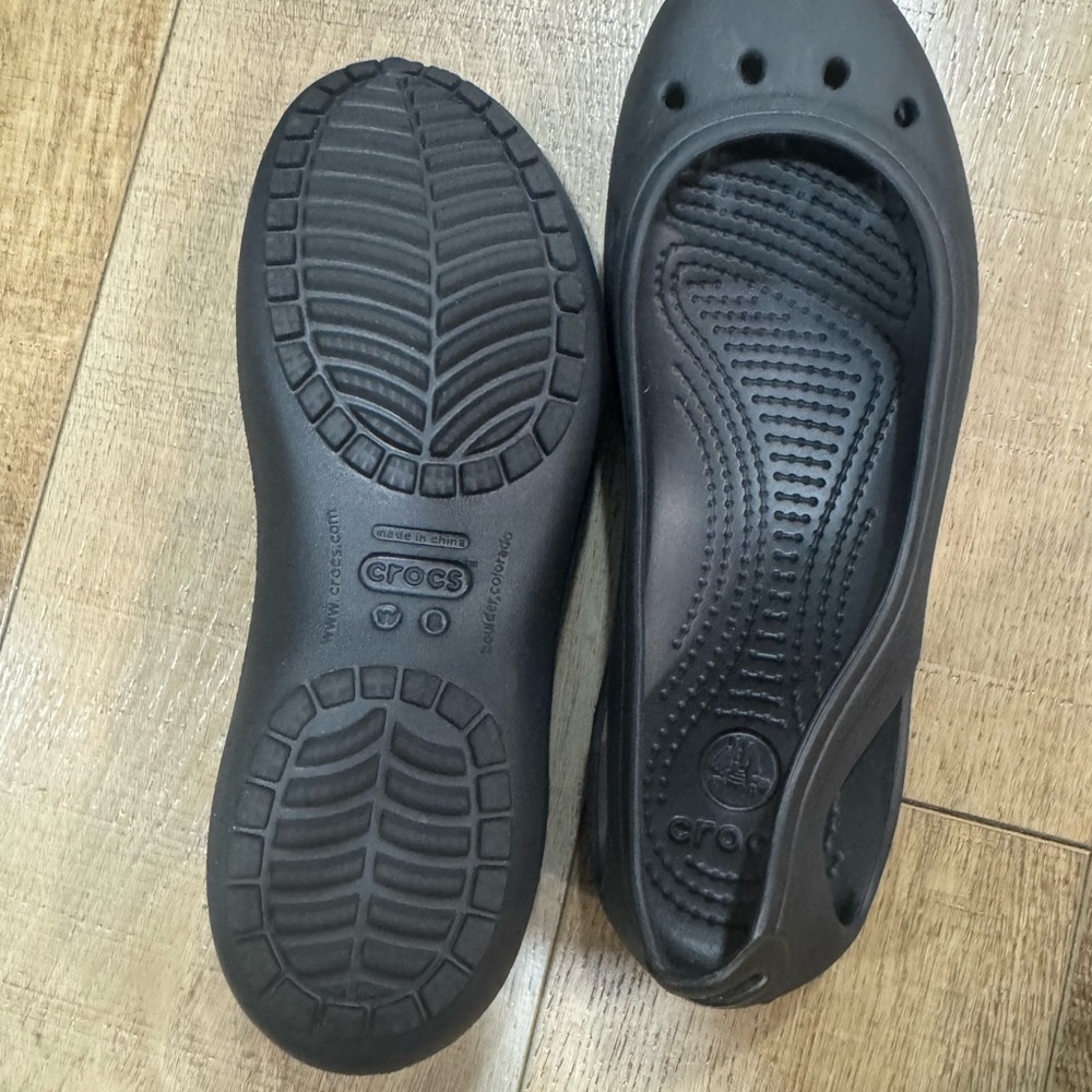 Crocs Black Slip-On Shoes